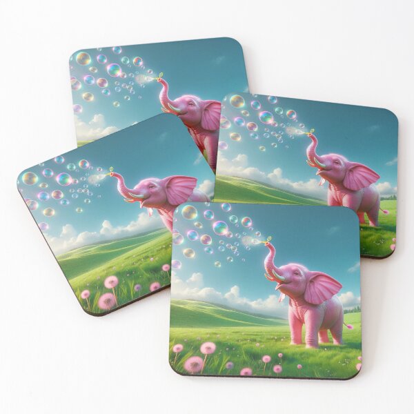 Item preview, Pink Elephant blowing bubbles designed and sold by bradm50.