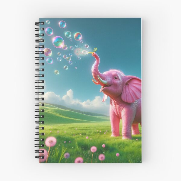 Item preview, Pink Elephant blowing bubbles designed and sold by bradm50.