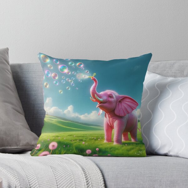 Item preview, Pink Elephant blowing bubbles designed and sold by bradm50.