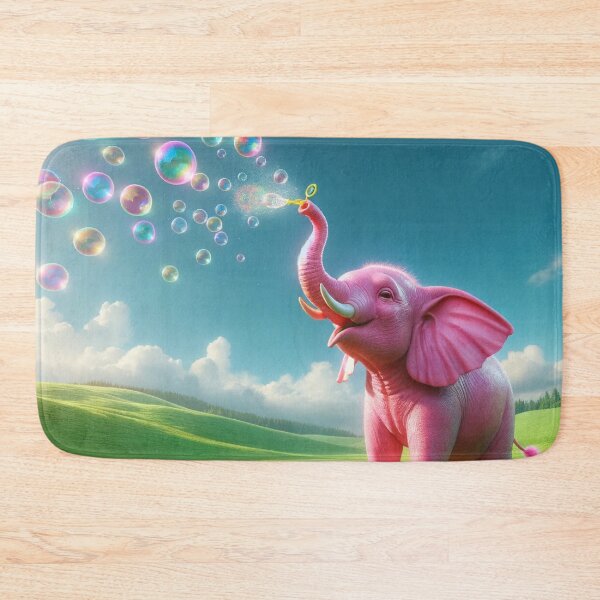 Item preview, Pink Elephant blowing bubbles designed and sold by bradm50.