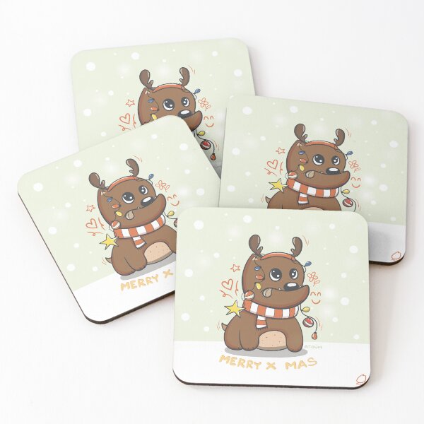 Item preview, Merry X’mas ATÖUM american bully reindeer  designed and sold by tennstudio.