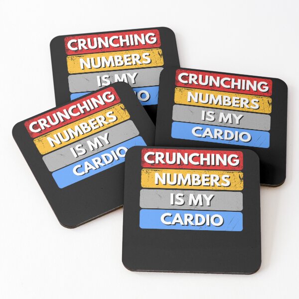Item preview, Crunching Numbers Is My Cardio designed and sold by MtValleyDesign.