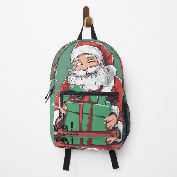 Item preview, Santa Claus wishing Merry Christmas with a gift in hand designed and sold by SENTIMENTALE.