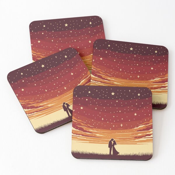 Item preview, Valentine's Day Sunset Embrace - Starlit Romance designed and sold by kiokuso.