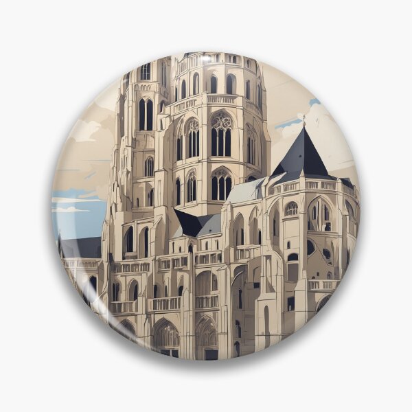 Item preview, Caen France De Paris Vintage Poster Tourism  designed and sold by TravelersGems.
