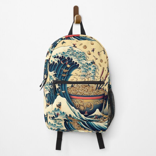 Item preview, Delicia de fideos Great Wave - Fusión artística designed and sold by inkArtistryfine.