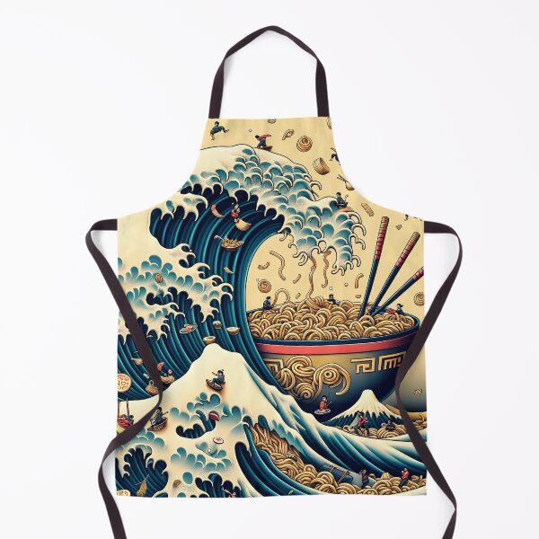 Item preview, Delicia de fideos Great Wave - Fusión artística designed and sold by inkArtistryfine.