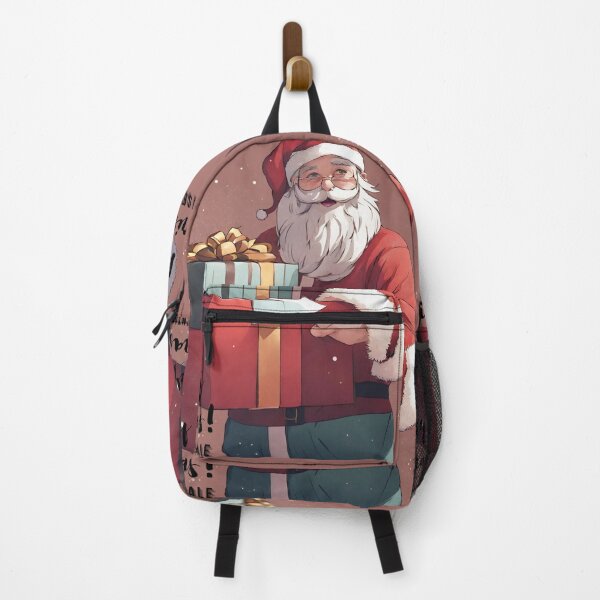 Item preview, Santa Claus wishing Merry Christmas with a gift in hand designed and sold by SENTIMENTALE.