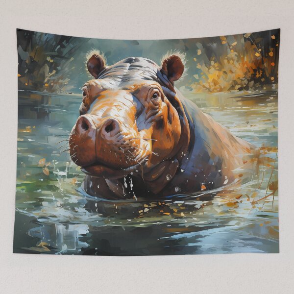 Item preview, Hippo Art #8 | Hippo Lovers designed and sold by ksgraphics222.