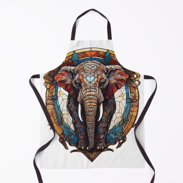 Item preview, Stained Glass Elephant designed and sold by likbatonboot.