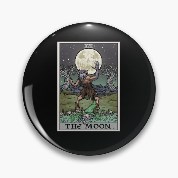 Item preview, The Moon Tarot Card Gothic Halloween Werewolf Gothic Horror designed and sold by taaddison50.