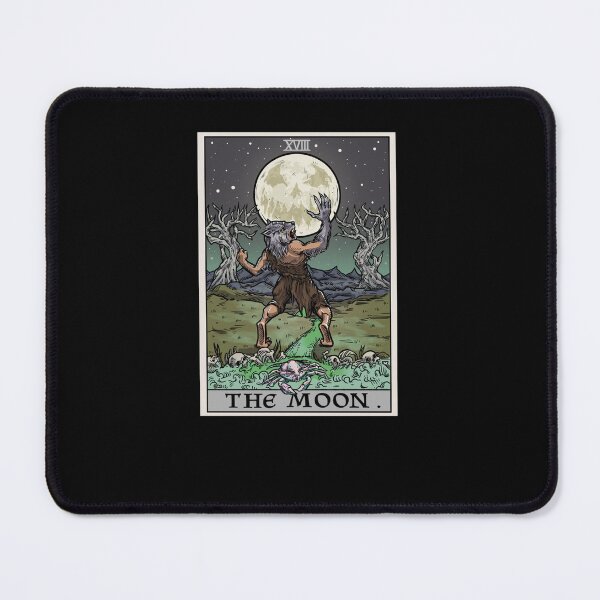 Item preview, The Moon Tarot Card Gothic Halloween Werewolf Gothic Horror designed and sold by taaddison50.