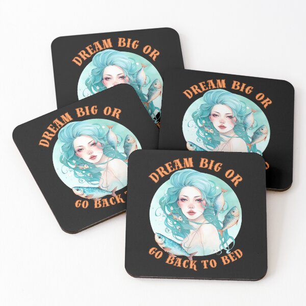 Item preview, Dream Big Or Go BacWhere Reality And Fantasy Collidek To Bed. pisces season designed and sold by ZodiacWonders.