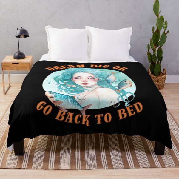 Item preview, Dream Big Or Go BacWhere Reality And Fantasy Collidek To Bed. pisces season designed and sold by ZodiacWonders.