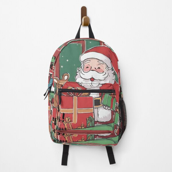 Item preview,  Santa Claus wishing Merry Christmas with a gift in hand designed and sold by SENTIMENTALE.