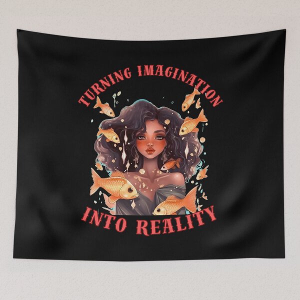 Item preview, Turning Imagination Into Reality. pisces astrology designed and sold by ZodiacWonders.