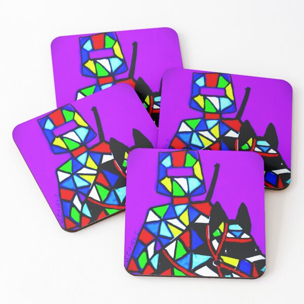 Item preview, Ned Kelly & trusty steed in many colours (mondrian style) designed and sold by EJCairns.