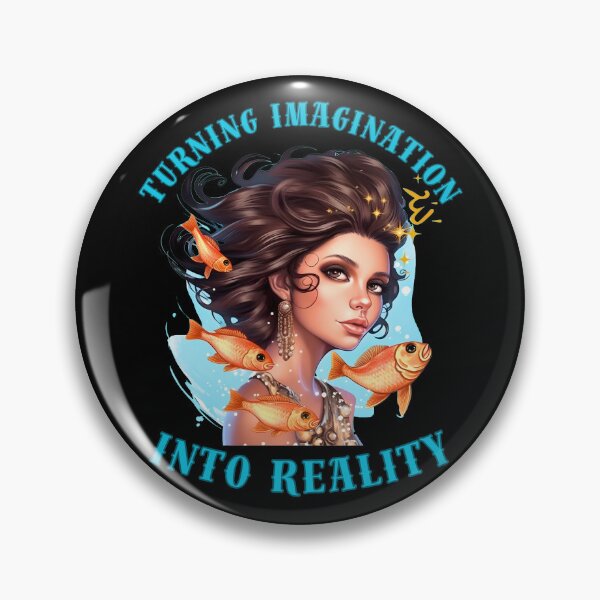 Item preview, Turning Imagination Into Reality. pisces quote designed and sold by ZodiacWonders.