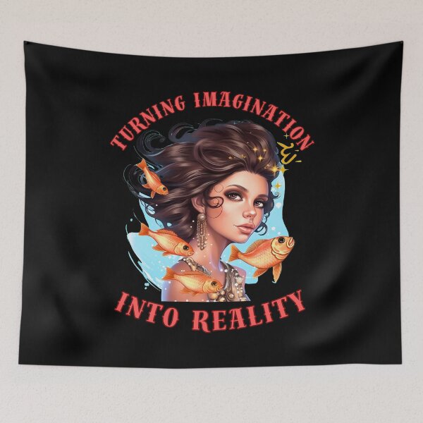 Item preview, Turning Imagination Into Reality. pisces funny designed and sold by ZodiacWonders.