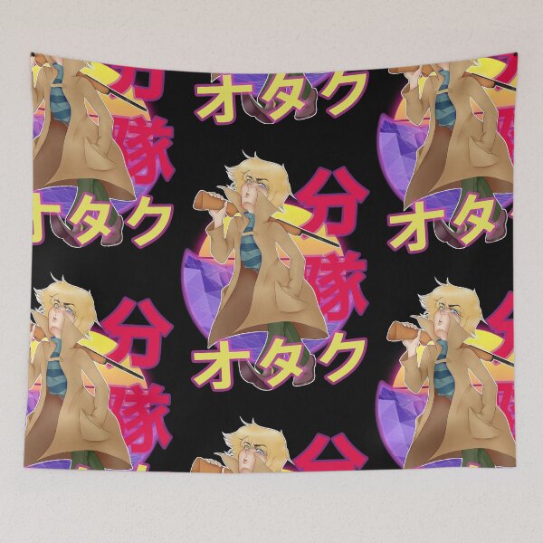 Item preview, Ryo Asuka Devilman Crybaby Retro Sunset Design designed and sold by Wafusaurus.