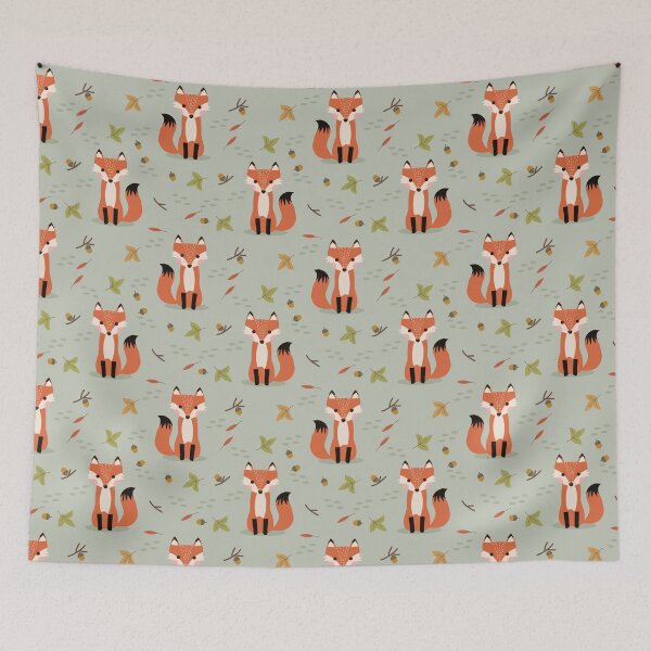 Item preview, Halloween Fox Pattern designed and sold by FoxVibes.