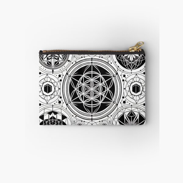 Item preview, Mandala Sacred Geometry Black White Lotus Kaleidoscope  designed and sold by CoffeeIsATrip.