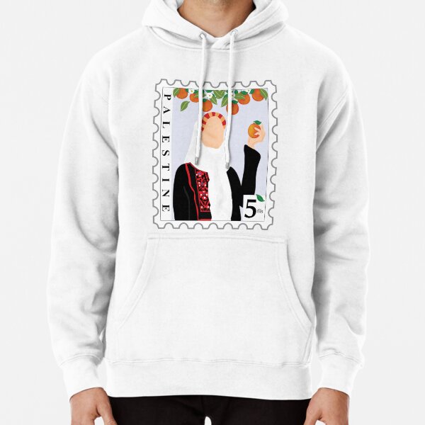 Palestinian woman postage Pullover Hoodie
