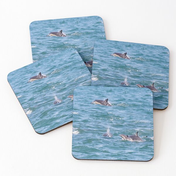 Item preview, Pod of dolphins on Wellington Harbour (with baby dolphin) designed and sold by shadowsanddust.
