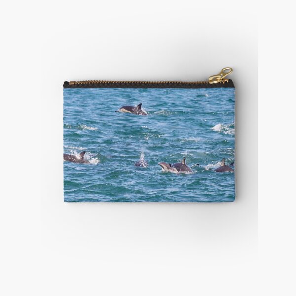 Item preview, Pod of dolphins on Wellington Harbour (with baby dolphin) designed and sold by shadowsanddust.