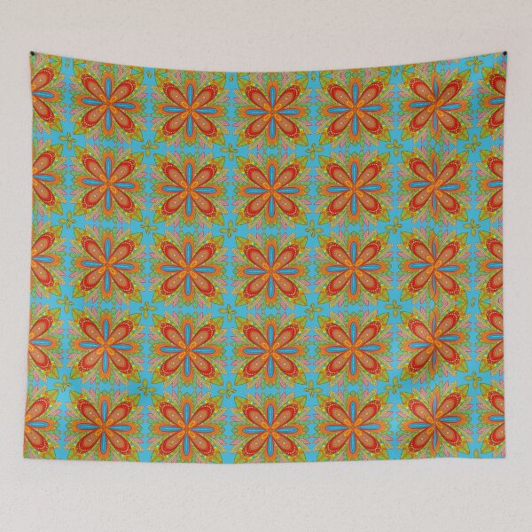 Item preview,  Floral Burst Grid designed and sold by Langfordcraft.