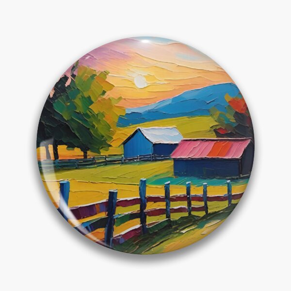 Item preview, Farmhouse Landscape at Dusk designed and sold by RLegacy.