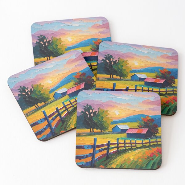 Item preview, Farmhouse Landscape at Dusk designed and sold by RLegacy.