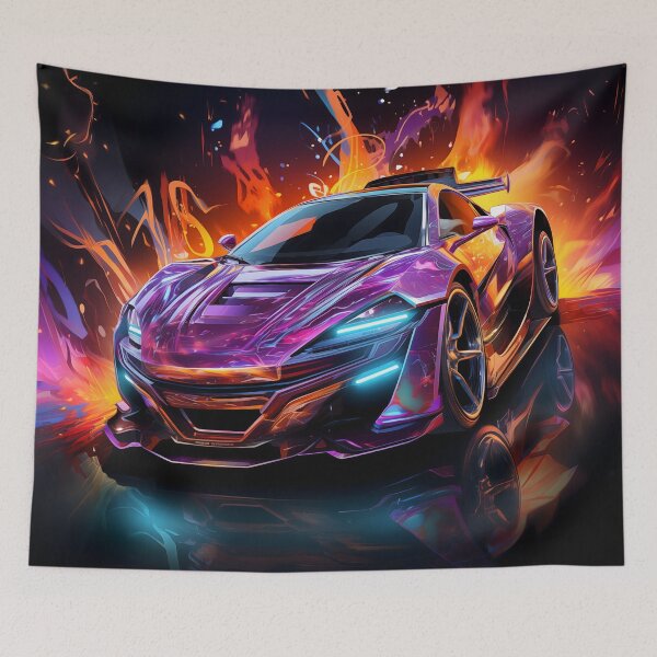 Item preview, Neonic Futuristic Car designed and sold by Sp3ctrumOfColor.