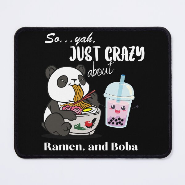 Item preview, So... yah, just crazy about Ramen and Boba Design designed and sold by Giggle Crafts Co.