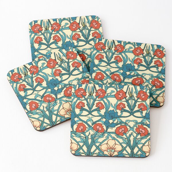 Item preview, Art Deco Nouveau Inspired Floral Tapestry designed and sold by digitalvintage.