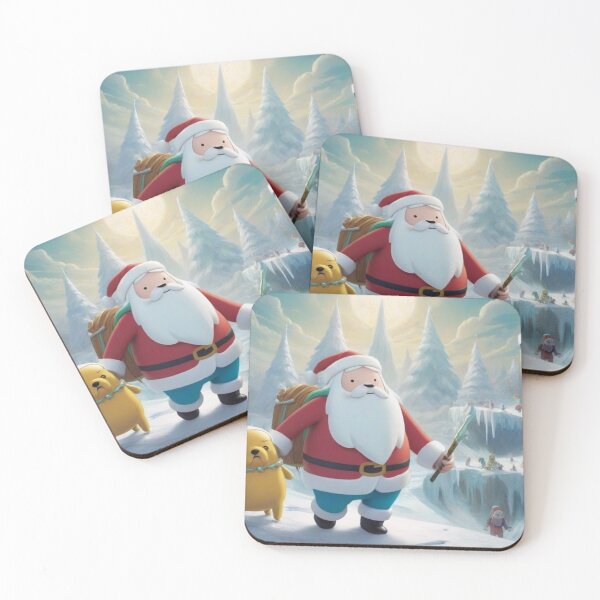 Item preview, Adventure Time Finn Santa designed and sold by DesignBlu.