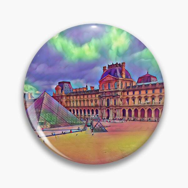 Item preview, Louvre, France, museum, art, glass pyramid  designed and sold by KaddyK.