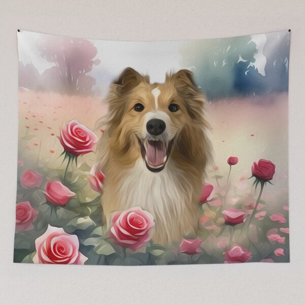 Item preview, Roses for Shelties designed and sold by Wallisart.