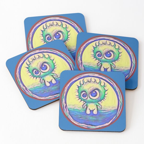 Item preview, Aoi Multicolored pastels color - little monsters collection by Red Siri0 designed and sold by Red Siri0 Art.