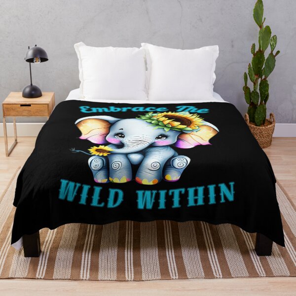 Item preview, Embrace The Wild Within. funny elephant designed and sold by ElephantVibes.