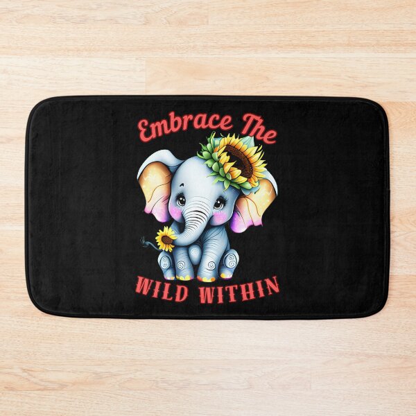 Item preview, Embrace The Wild Within. colorful elephant designed and sold by ElephantVibes.