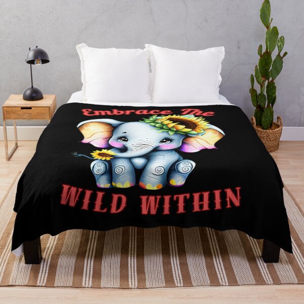 Item preview, Embrace The Wild Within. colorful elephant designed and sold by ElephantVibes.