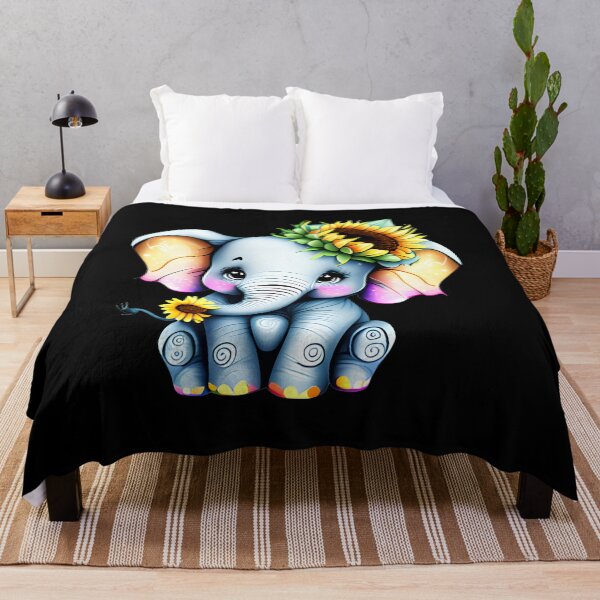 Item preview, Flower Elephant designed and sold by ElephantVibes.