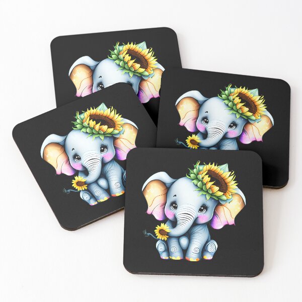 Item preview, Flower Elephant designed and sold by ElephantVibes.