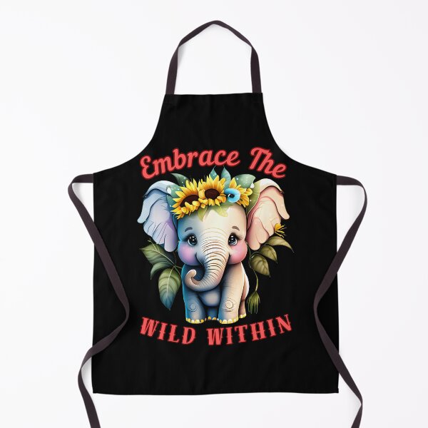 Item preview, Embrace The Wild Within. happy elephant designed and sold by ElephantVibes.