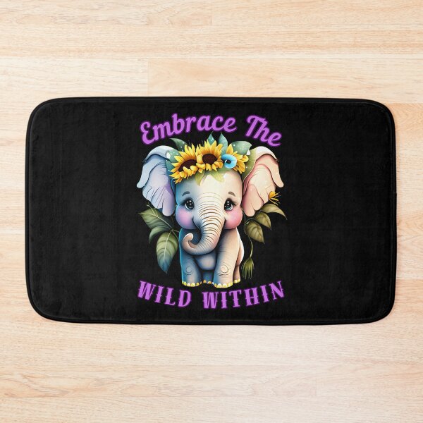 Item preview, Embrace The Wild Within. elephant quote designed and sold by ElephantVibes.