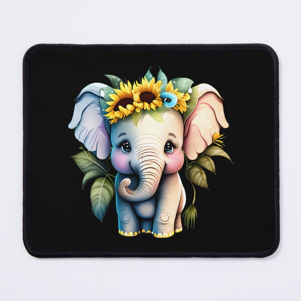 Item preview, Flower Elephant designed and sold by ElephantVibes.