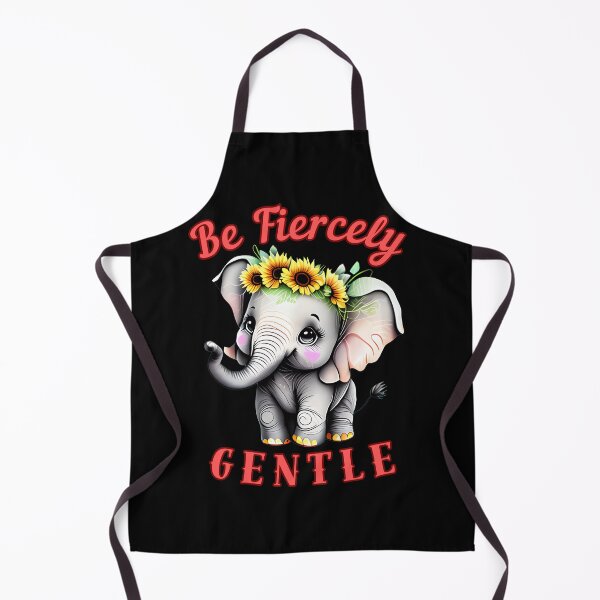 Item preview, Be Fiercely Gentle. colorful elephant designed and sold by ElephantVibes.