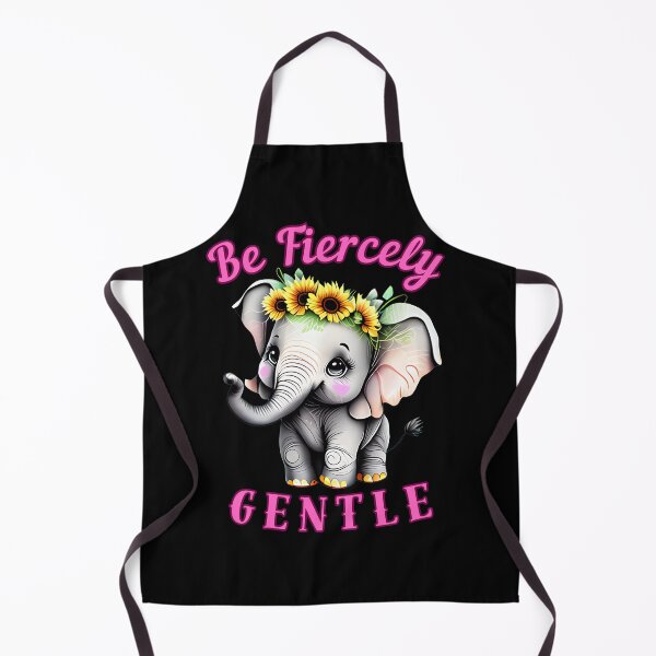 Item preview, Be Fiercely Gentle. elephant head designed and sold by ElephantVibes.