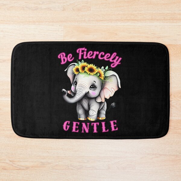 Item preview, Be Fiercely Gentle. elephant head designed and sold by ElephantVibes.